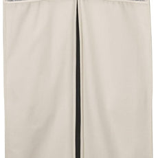 Household Essentials 3392-1 Cedarline Collection Hanging Garment Bag | Dress and Suit Protector | Natural Cotton Canvas,Off-White