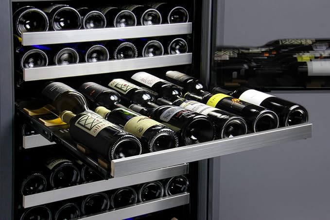 Allavino VSWR172-2SR20 FlexCount II 172 Bottle Dual Zone Stainless Steel Wine Refrigerator