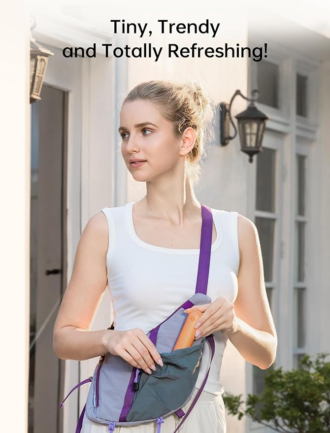 JISULIFE Handheld Mini Fan, 3 IN 1 USB Rechargeable Portable Fan [12-19 Working Hours] with Power Bank, Flashlight, Pocket Design for Travel/Summer/Concerts/Lash, Gifts for Women (Tropical Coral)