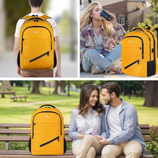 MATEIN 18.4 Inch TSA Approved Backpack, Extra Large 50 L Outdoor Carryon Backpack with Seperated Laptop Compartment, Work Travel Daypack with USB Charging Port, Creative Gifts for Men Women