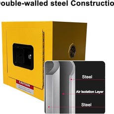 koxuyim Hazardous Storage Cabinets, Industry Safety Cabinet, Explosion Proof Cabinet Dangerous Goods Storage, Ultimate Safety Fireproof Hazardous Material Safety Box 13