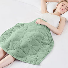 Weighted Lap Blanket 5 lbs for Adults, Luxury Soft Small Weighted Blanket, Compact Portable Weighted Lap Pad for Relaxation, Sleeping, Travel, All-Season Use, Sage Green, 30