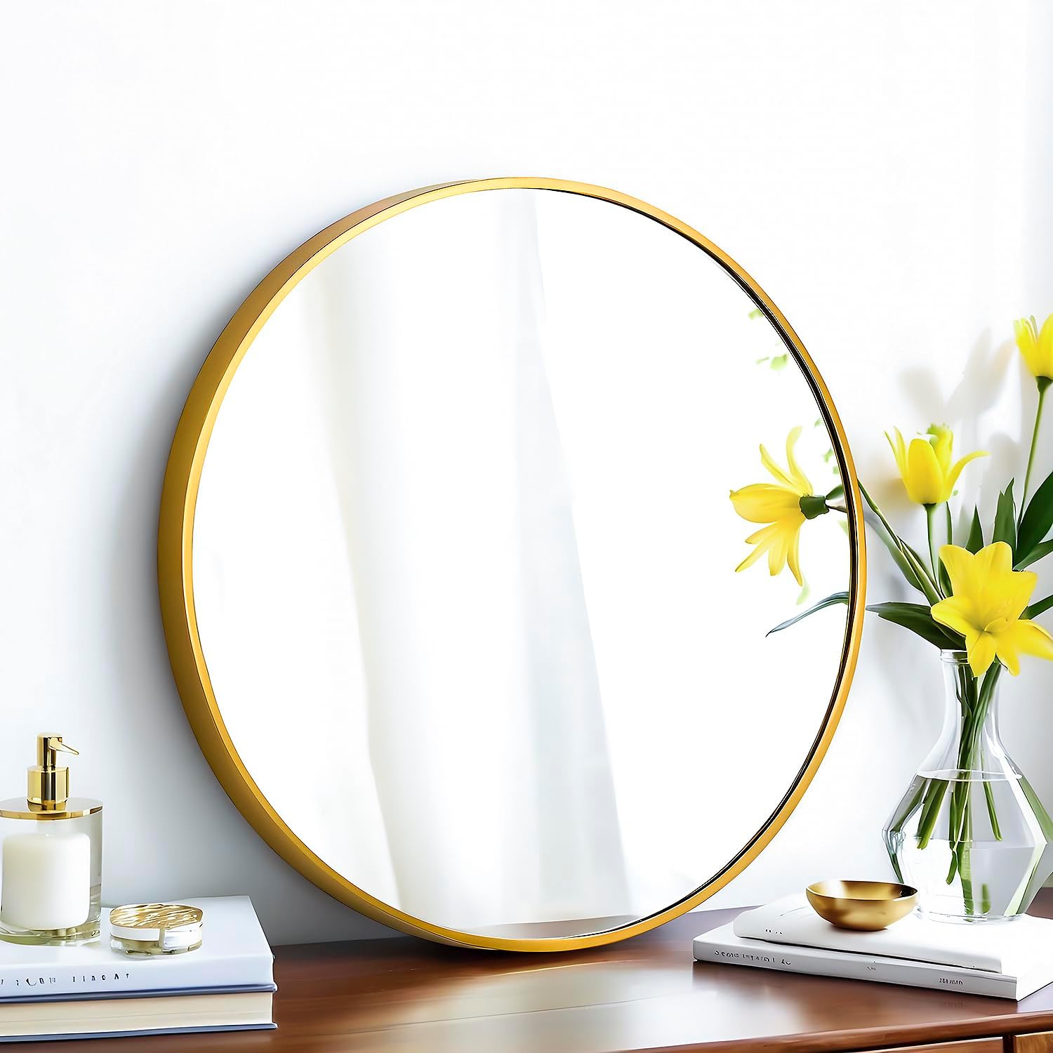 SCWF-GZ 47x14 Mirror Rectangle Full Body Length Door Hanging Wall Mounted Metal Aluminum Alloy Frame Dressing Make-up Mirrors for Entryway Bedroom Bathroom Living Room 47 14 inch Black