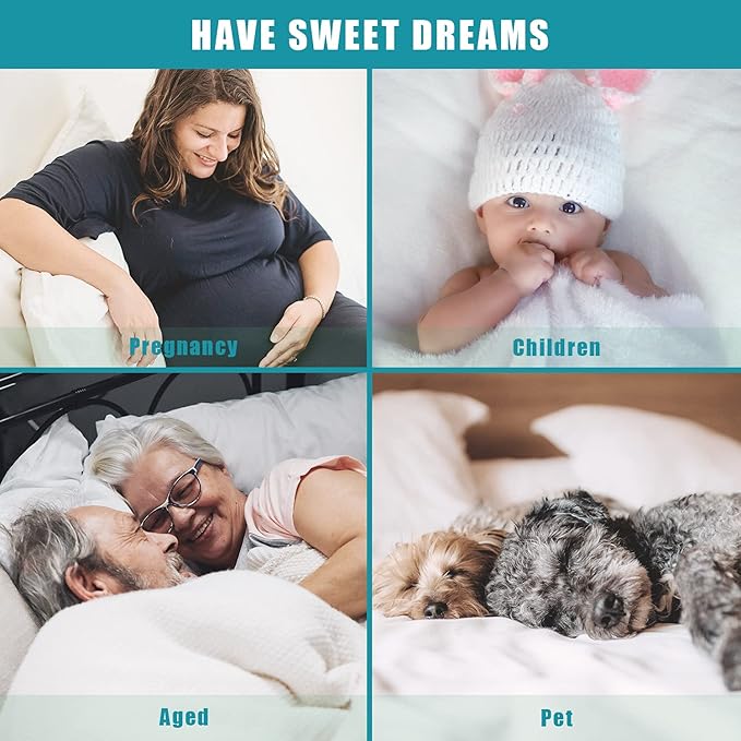 Full Waterproof Zippered Mattress Encasement, Breathable, Noiseless, Machine-Washable Zipped Mattress Cover, Fitting 7" - 13" Deep Mattress 2 Pack