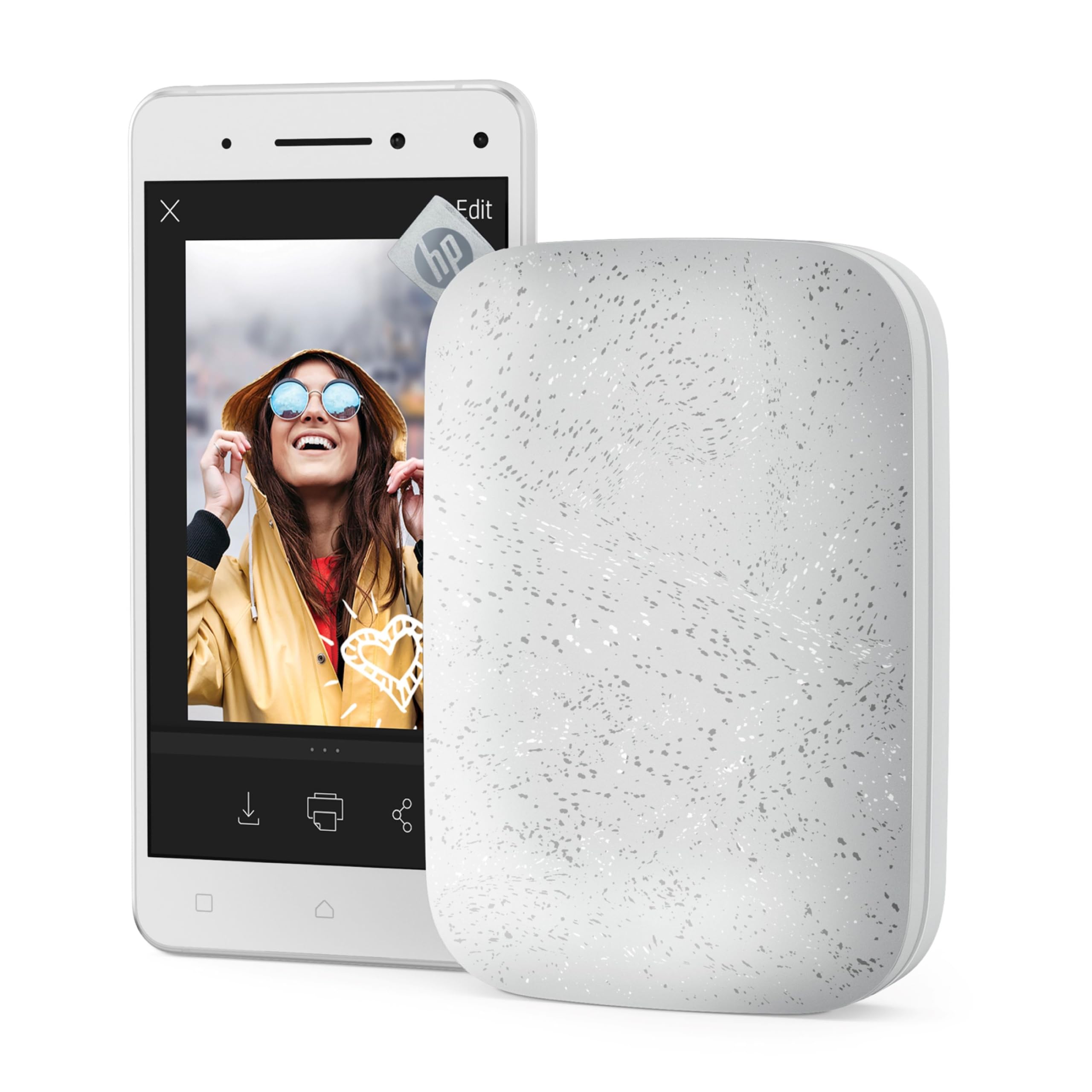 HP Sprocket Portable 2x3 Instant Photo Printer (Lilac) Print Pictures on Zink Sticky-Backed Paper from Your iOS & Android Device.