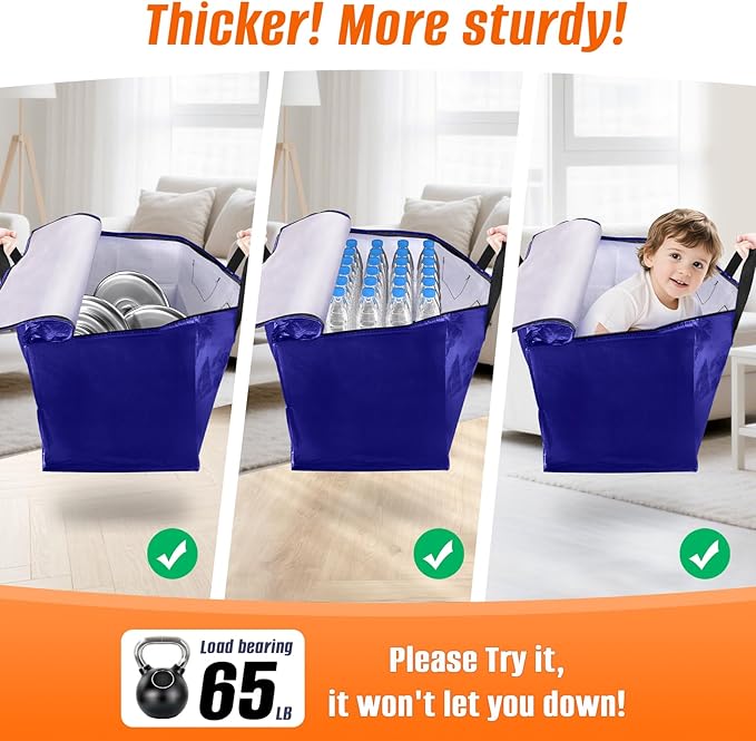 Moving Bags with Backpack Straps & Carry Handles (20 Gallons, Count, 10)