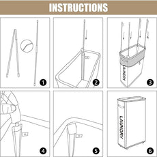 DOKEHOM 29-Inches Enlarged Slim Laundry Basket with Removable Wash Bag on Wheels, Collapsible Rolling Laundry Hamper, Foldable Narrow Corner Clothes Storage Bins (Black)