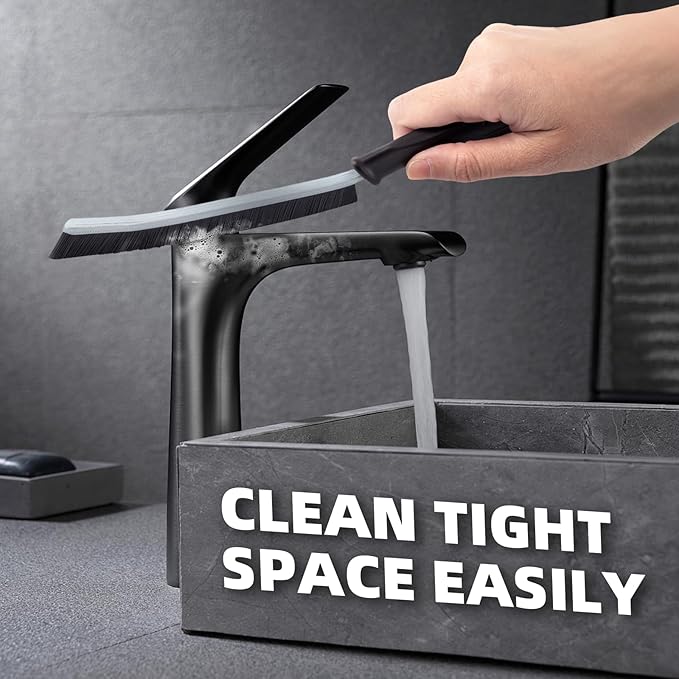 Crevice Cleaning Brushes, Cleaner Scrub Brush Tool for Hard to Reach Tight Space, Home Essentials, Cleaning Supplies for Shower, Bathroom, Kitchen, Toilet, Window