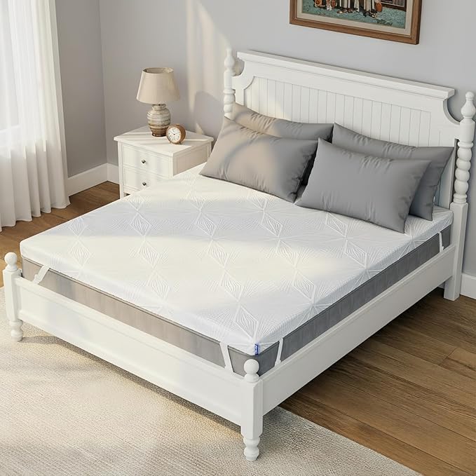 Ballad 3 Inch Gel Memory Foam Mattress Topper King Size, High Density Cooling Pad with Premium Removable Cover, Pressure Relief Bed Topper, (CertiPUR-US & Oeko-Tex Certified)