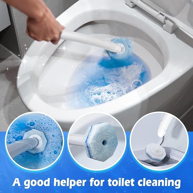50 Count Disposable Toilet Wand Refills, Disposable Toilet Brush Heads