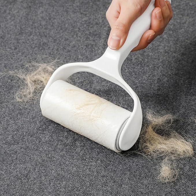 Lint Roller Refills 4 inch Extra Sticky Pet Hair Roller Replacement Refills Only, Inside Diameter 1.5 inch, 60 Sheets per Roll (Pack of 4, Total 240 Sheets)