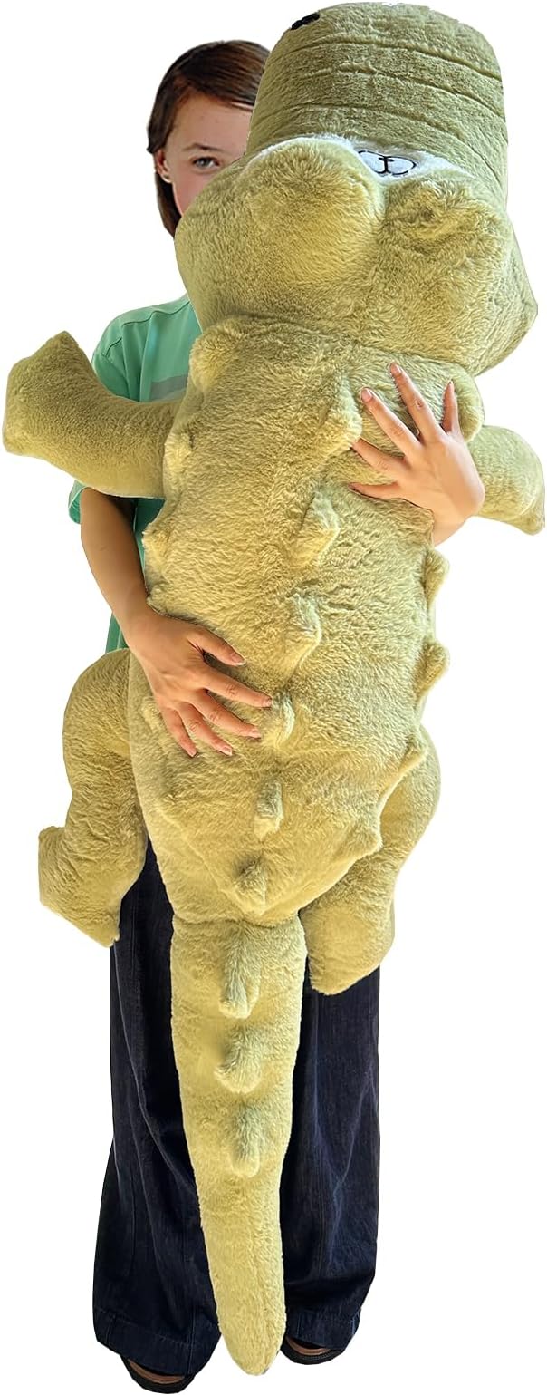 Hofun4U Alligator Plush Pillow, 67 inch Alligator Stuffed Animal, Home Decoration Christmas Valentine’s Birthday Gift for Boys Girls Adults Kids (Green)