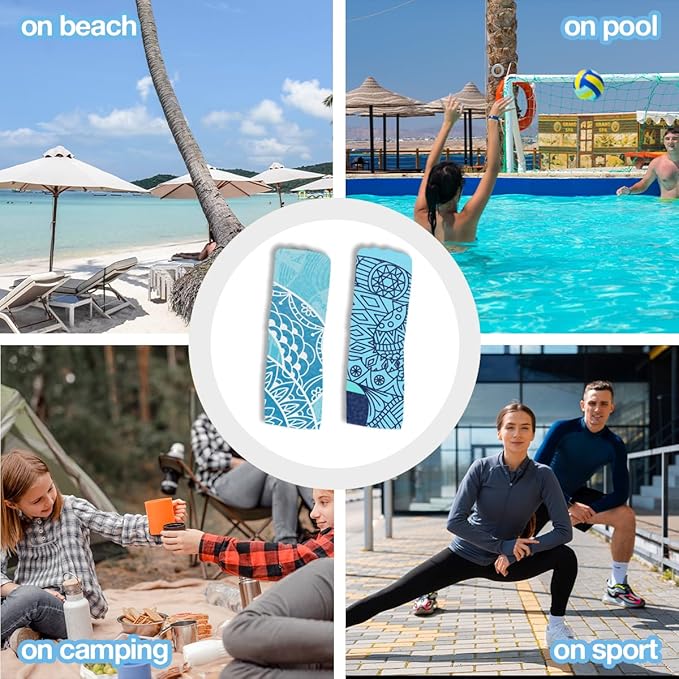 2 Pack Ocean Sea Turtle Shark Beach Towel Microfiber Thin Lightweight Quick Dry Oversized Swim Towels Beach Accessories Cruise Vacation Necessities for Bathroom Pool Camping Travel 32x71 inch