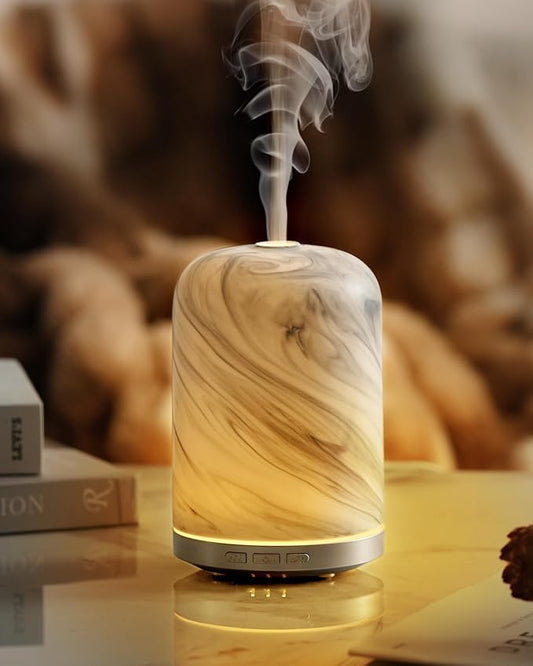 Essential Oil Diffuser – 2.4MHz Ultrasonic Aromatherapy Diffuser, Health Night Light, Timer & Auto Shut-Off, BPA-Free, 120ml Aroma Diffuser for Home, Office, Spa, Yoga, Hotel