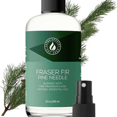 Aroma Country Fraser Fir Christmas Tree Diffuser Oil - Luxury Essential Oils for Diffuser Refill & Air Freshener Room Spray - Natural Home Fragrance, Pine Needle Scented Oil for Diffusers (8.5 Fl. oz)