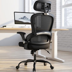 TRALT Office Chair - Ergonomic Office Chair with Back Support, Computer Chair - Home Office Desk Chair, 330 lbs Wide Seat Big and Tall Office Chairs with Headrest, Comfy Desk Chairs (Black)