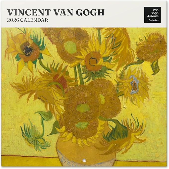 Official Van Gogh Wall Calendar 2026 12" x 12" FSC® Plastic Free - Starts Week On Sunday | Family Planner Art Calendar 2026