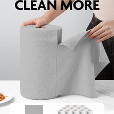 Fantasticlean Microfiber Cleaning Cloth Roll -150 Pack, Tear Away Microfiber Towels, 12