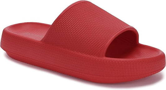 Joomra Pillow Slippers for Women and Men Non Slip Quick Drying Shower Slides Bathroom Sandals | Ultra Cushion | Thick Sole