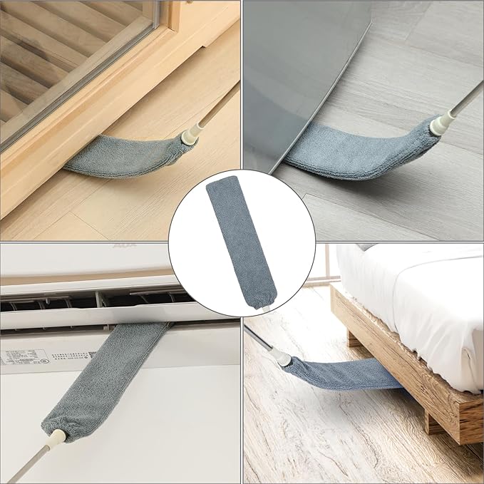 10 PCS Microfiber Feather Duster Kit, Dusters for Cleaning with Extension Pole, Retractable Bendable, Gap Dust Brush Blind Duster, for Cleaning Ceiling Fan, High Ceilings, Cars