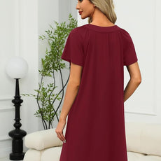 Ekouaer Women Robe Zipper Front Mumu Duster Robes Zip Up Housecoat Soft Sleepwear with Pockets