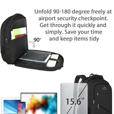 MATEIN 15.6 Inch Backpack for Men Women, 20 L Personal Item Casual Backpack Airline Approved, Water Resistant Laptop Computer Backpack with Multiple Organized Pockets, Black