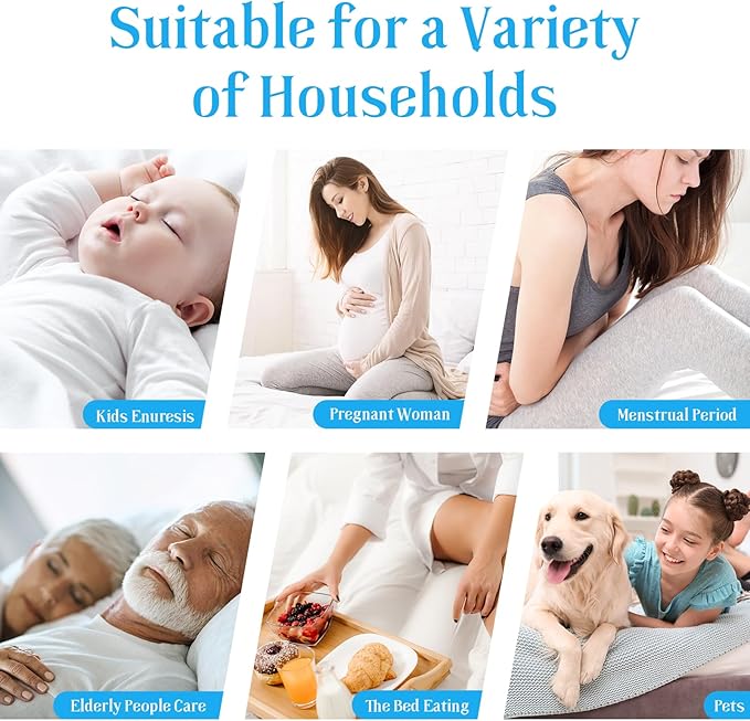 BEDLORE 2 Pack Waterproof Mattress Protector, Twin XL Size Mattress Pad with Deep Pocket 6"-15" Depth, Soft Breathable Bed Mattress Cover for Bedroom, College Dorm (White)