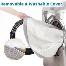 SAPHREAS 4 Inch Memory Foam Mattress Topper Queen Size, Back Pain & Pressure Relief, 3