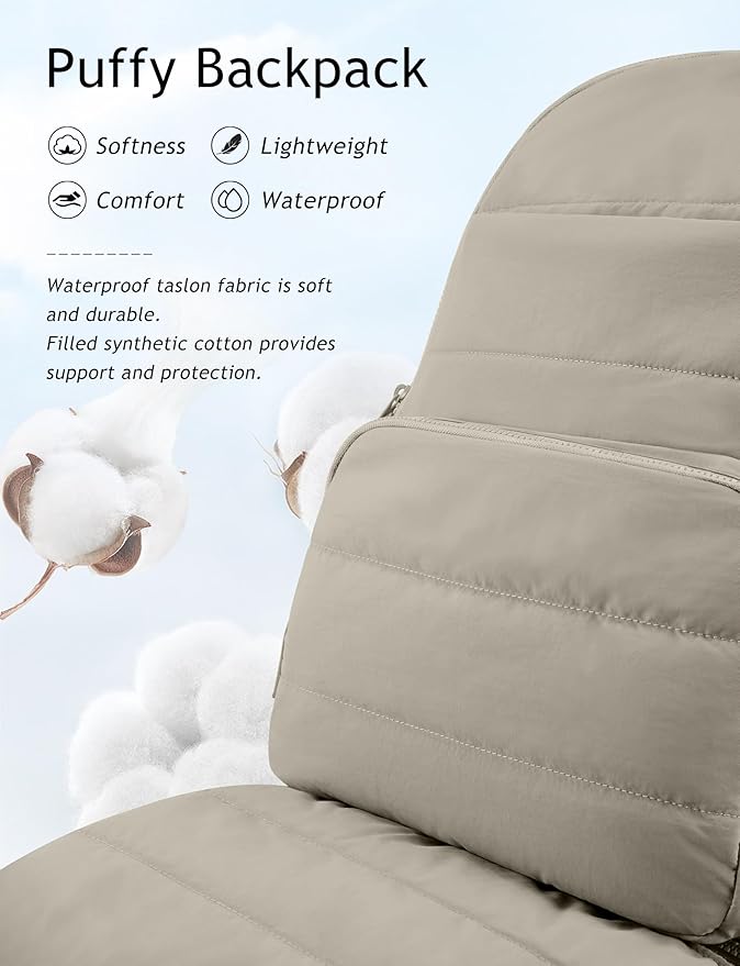 Travel Backpack for Women, 15.6 Inch College Laptop Backpack, Water Resistant Work Backpacks, Cute Quilted Bookbag