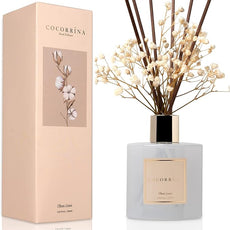Cocorrína Reed Diffuser Set, Clean Linen 6.7 fl oz Scented Diffuser with Sticks Home Fragrance Reed Diffuser for Bathroom Shelf Decor