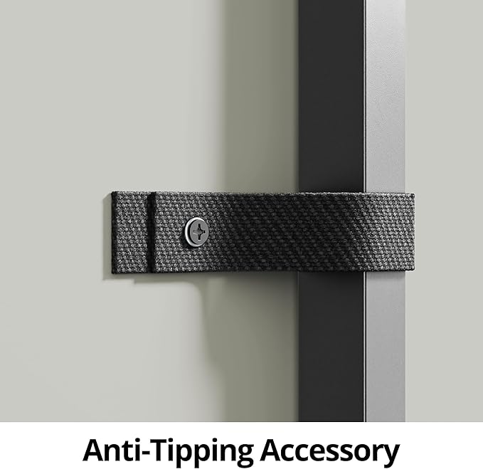 IRONCK Over The Toilet Storage with 8-Titer Shelf, Mass-Storage Side Storage Open Rack, Freestanding Bathroom Organizer Space Saver, for Bathroom, Restroom, Laundry, Black