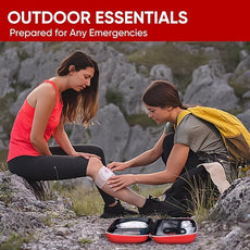 PTEROMY 300 Piece First Aid Kit, Portable Small Emergency Kits Compact 1st Aid Kit with Hard Storage Case for Car, Travel, Home, Camping, Outdoor, Hiking