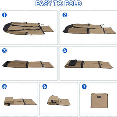 BALEINE 120L Laundry Bag Backpack, 900D Oxford Fabric Large Travel Laundry Bags with Shoulder Straps and 2 Mesh Pockets for College Dorm, Apartment, Laundromat (Khaki, 120L)