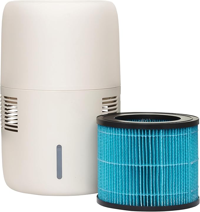 Smart Evaporative Humidifier with App Control & 3L Tank – Mist-Free, No White Dust – Quiet Operation for Better Sleep – Klarta Humea Beige