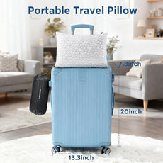 SUPA MODERN Cooling Bed Pillows for Sleeping 1 Pack Small Shredded Memory Foam Pillow Camping Travel Pillow - Compressible Medium Firm, Breathable Cover, ldeal Backpacking Hiking, Airplane and Car