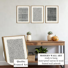 BINCUE Abstract Geometric Line Wall Art Minimalist Artwork Modern Neutral Wall Decor for Living Room Bedroom Office Bathroom 12