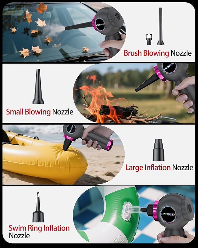 Handheld Car Vacuum Portable Cordless 25000Pa High Power Small Mini Hand Vacuum Cleaner Rechargeable 4-in-1 Wireless Handheld Vac for Car Office Desktop Home Cleaning Ideal Gifts for Men & Women
