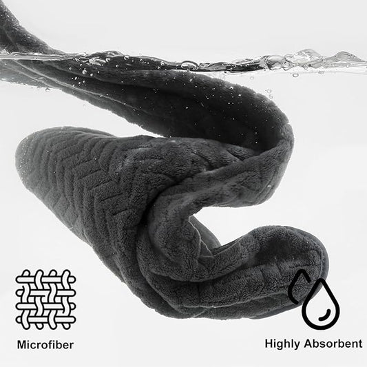 Ferdilan 8 Pack Gray Bath Towel Set, 2 Extra Large Bath Towel Sheets, 2 Hand Towels and 4 Washcloths Ultra Soft and Absorbent Chair Towels for Bathroom, Quick Dry Towel for Home Hotel