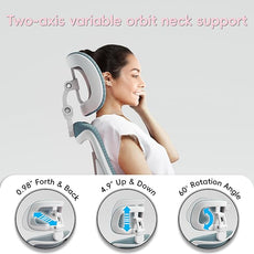 Office Home Ergonomic Desk Chair-Computer X-Shaped Chair Mesh PU Leather with Adjustable Lumbar Support-Executive Chair High Back with Headrest Flip-Up Arms for Long Hours (Sky Blue)