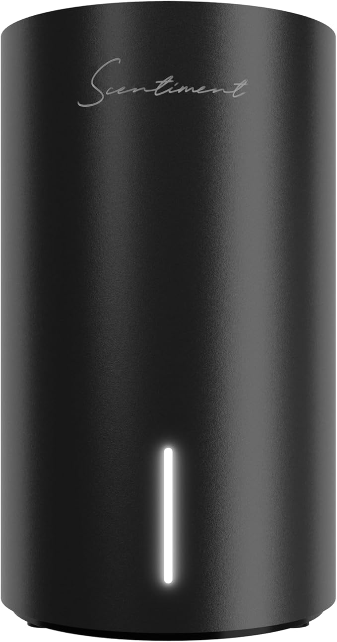Scentiment Diffuser Mini V2 LE Smart – Limited Edition Portable Cold-Air Aroma Diffuser with Wi-Fi, Touch Controls & Long Battery Life (500 sq ft) - Black