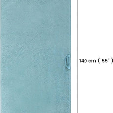 SEMAXE Bath Towel for Bathroom, 100% Cotton Towel with Hanging Loop and Smart Tag, Hotel & Spa Quality Soft Absorbent Towel, Gift Box Packaging, 1 Pc Blue Bath Towel, 54