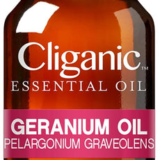 Cliganic Organic Geranium Essential Oil, 100% Pure Natural for Aromatherapy | Non-GMO Verified (Packaging May Vary)