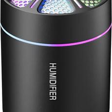 180ml Portable Small Humidifier with Colorful LED Night Light, USB Personal Desktop Humidifier for Car Home Office Travel, Auto Shut-Off, 2 Mist Modes, Super Quiet