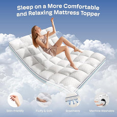 Twin XL Mattress Topper, 4.5 Inch Memory Foam Mattress Topper for Back Pain & Pressure Relief - 2.5