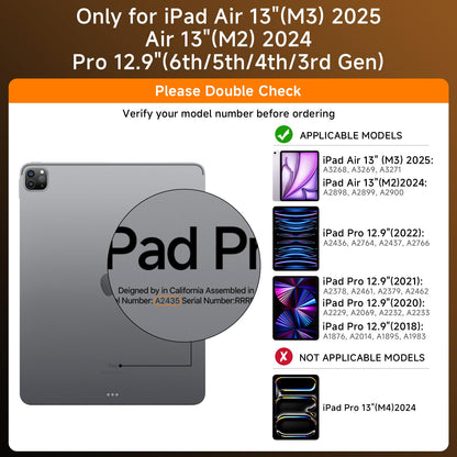 Transparent Keyboard Case for iPad 11” (10th & 11th Gen) – 360° Rotating, Backlit, Trackpad