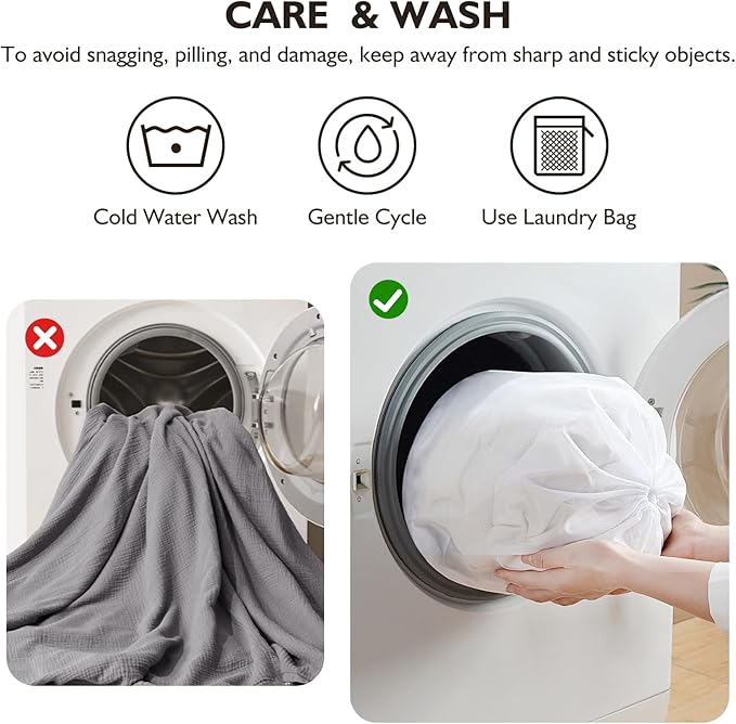 EMME Muslin Cotton Duvet Cover Set Dark Grey Twin Size Linen Like Soft Breathable Lightweight Summer Comforter Cover Set with Zipper Closure (Dark Grey, Twin, 68"x90")