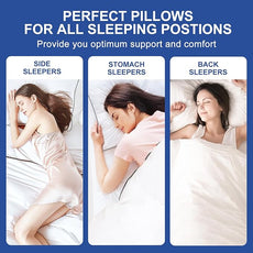 Premium Pillows King Size Set of 2, Fluffy and Supportive 7D Down Alternative Bed Pillows, Luxury Soft Hotel Quality Gusseted Pillow for Side Back Stomach Sleepers, Relief Neck Head and Shoulder Pain