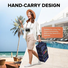 Suitcase Organizer, Travel Luggage Organizer Hanging Shelves Packing Cube Closet/Collapsible Portable Travel Organizer for Carry-on