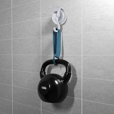 Heavy Duty Vacuum Suction Cup Hooks, White Plated Polished Super Suction for Kitchen Bathroom, 6 Pack