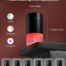 Airversa Essential Oil Diffuser Waterless Aromatherapy Diffusers for Home Large Room, Bedroom, Car, Office, Desk, Battery Operated, Small Diffuser for Pure Scent, 100mL Capacity, AN9 Black Starter Kit